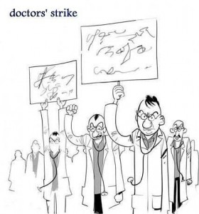 Doctors strike with their illegible handwriting