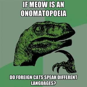IF MEOW IS AN ONOMATOPEIA, DO FOREIGN CATS SPEAK DIFFERENT LANGUAGES?